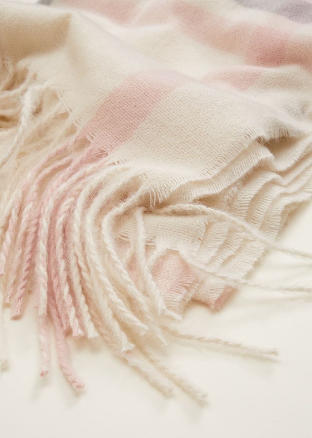 Sollie Check Scarf - Ivory