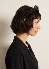 Black Sequin Headband - Black
