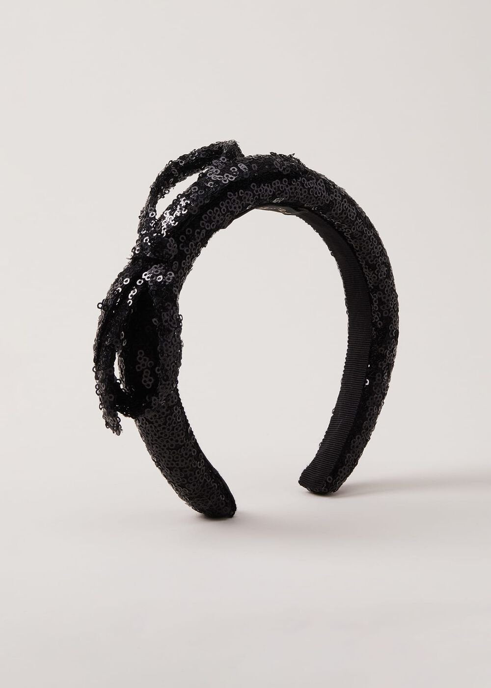 Black Sequin Headband - Black