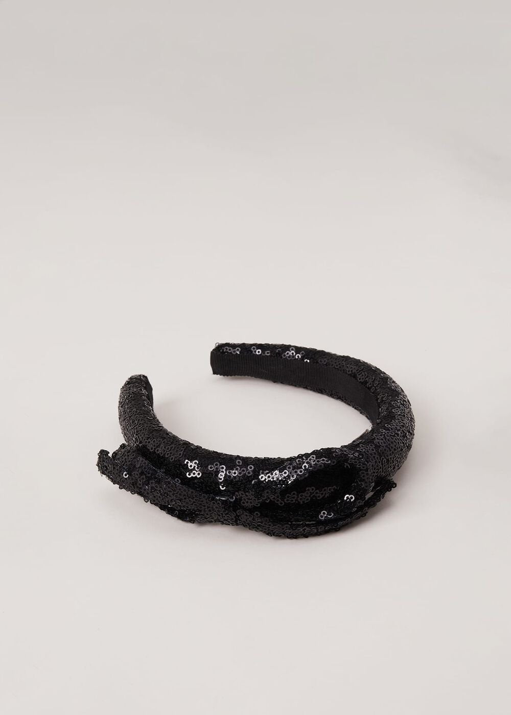 Black Sequin Headband - Black