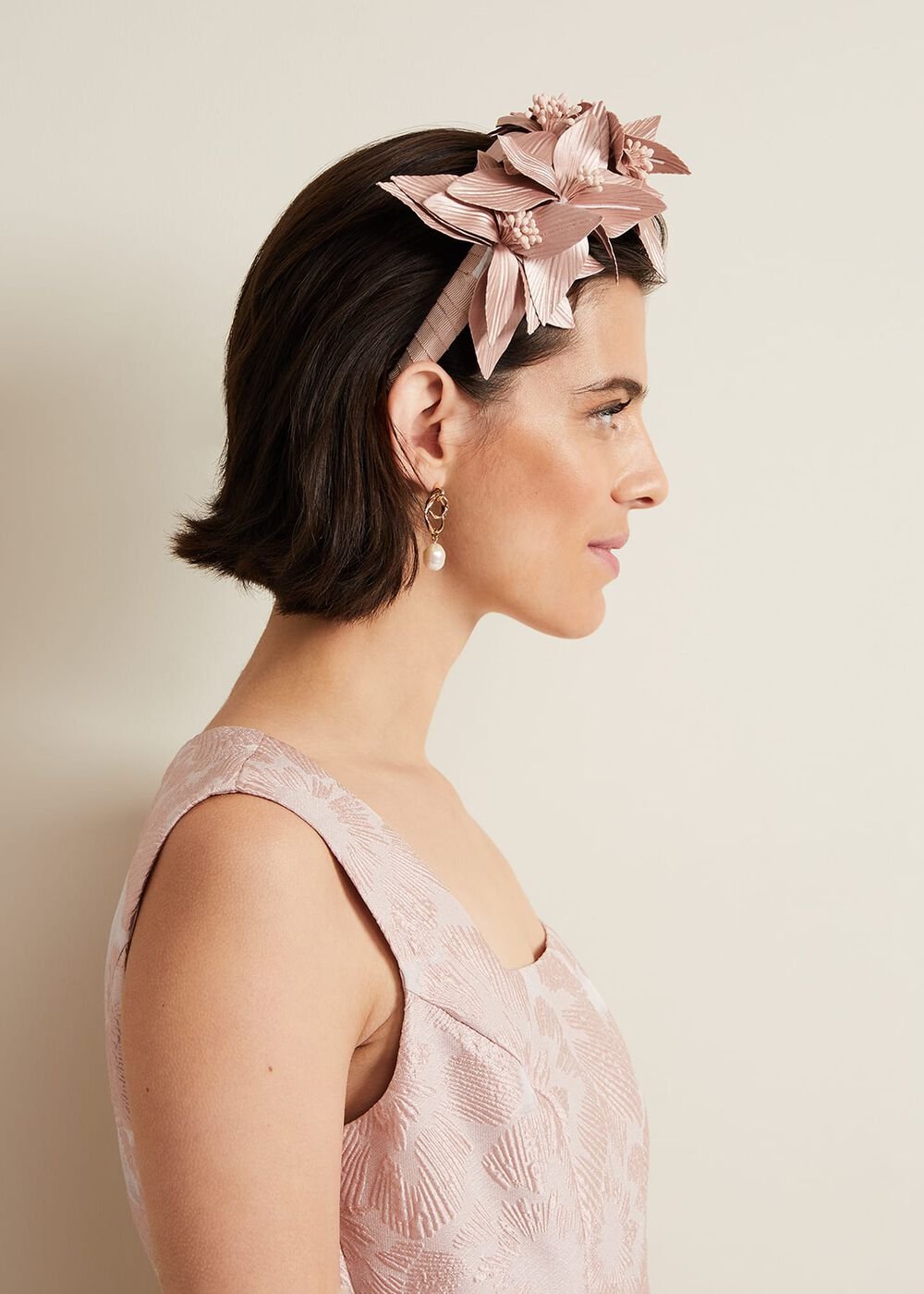 Floral Headband - Pale Pink