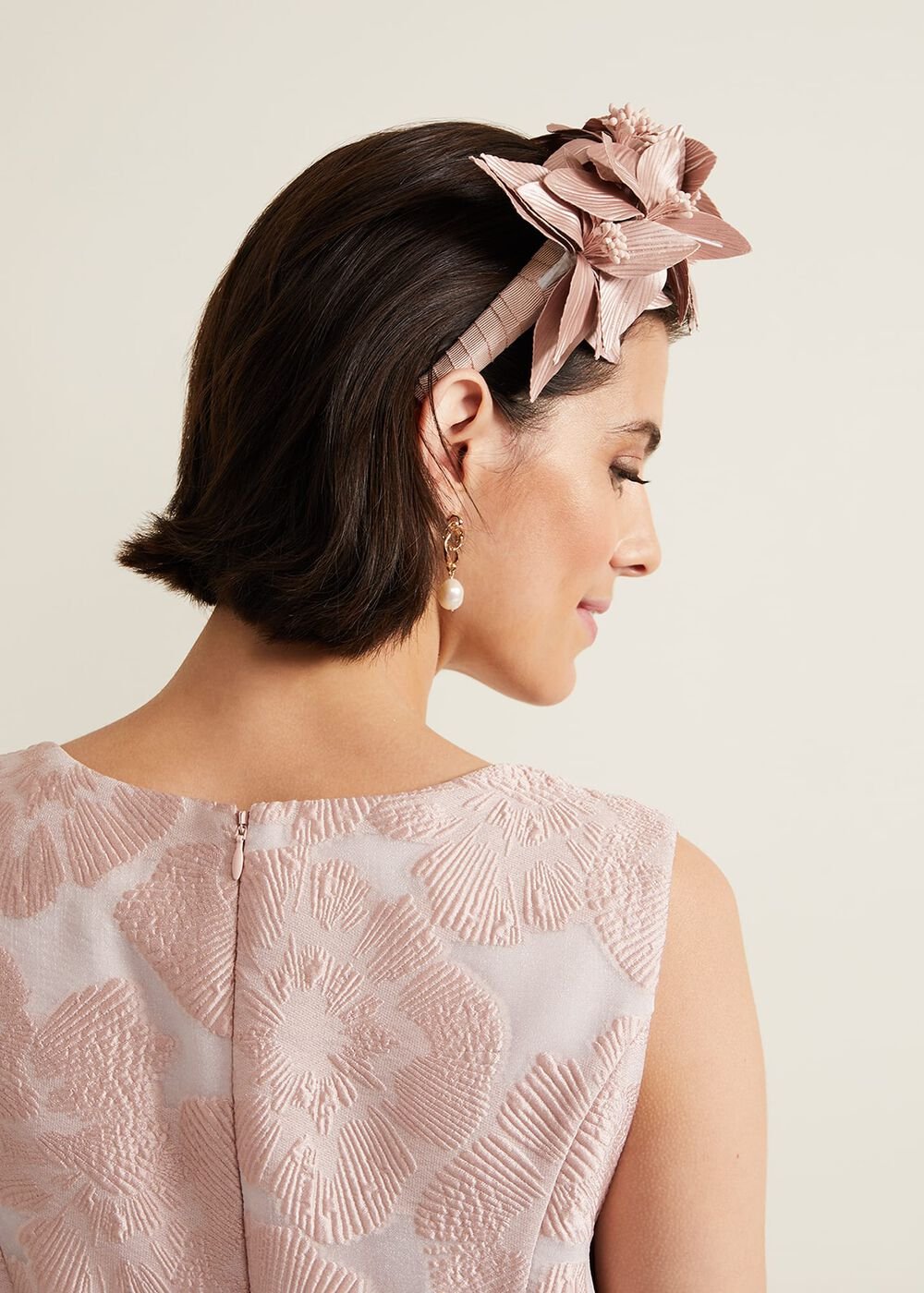 Floral Headband - Pale Pink