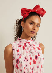 Bow Twist Headband - Vermillion