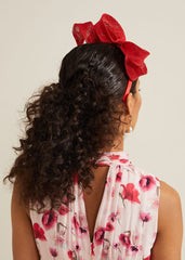 Bow Twist Headband - Vermillion
