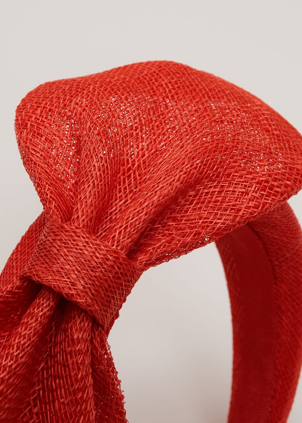 Padded Bow Headband - Orange