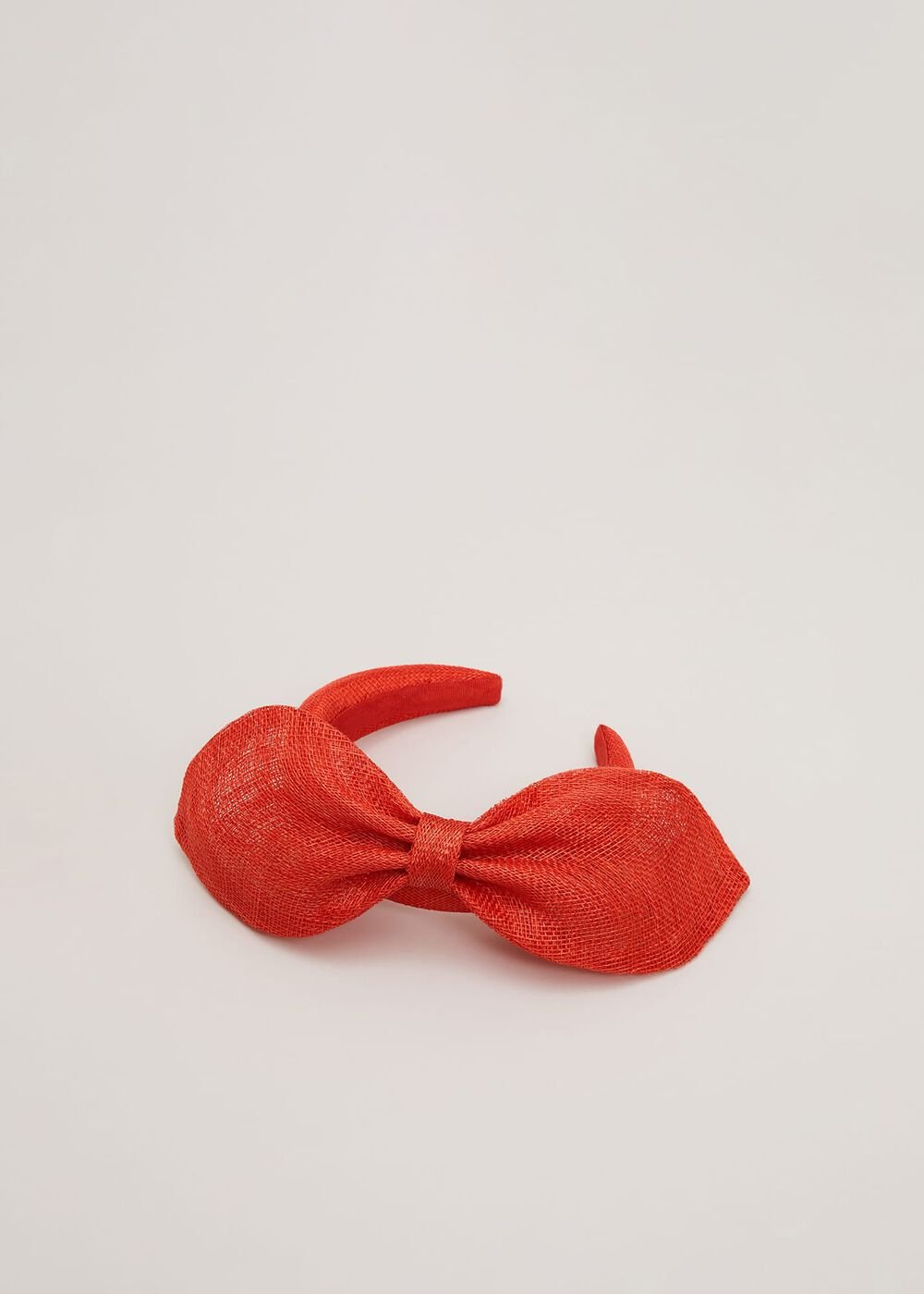 Padded Bow Headband - Orange