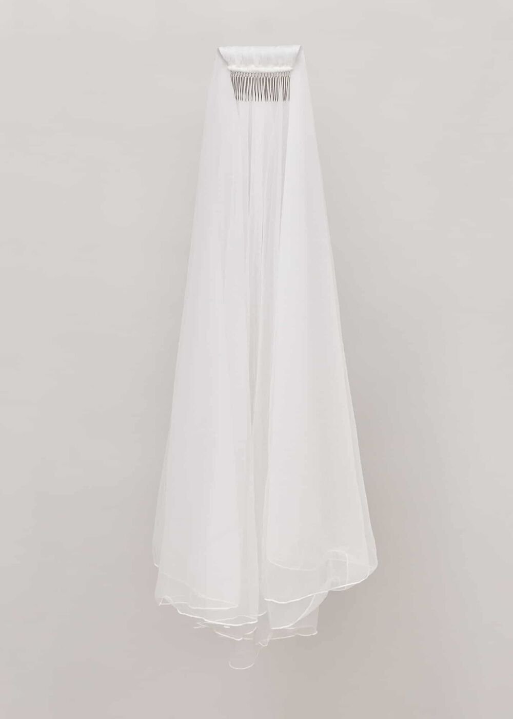 Short Double Tier Veil - Ivory