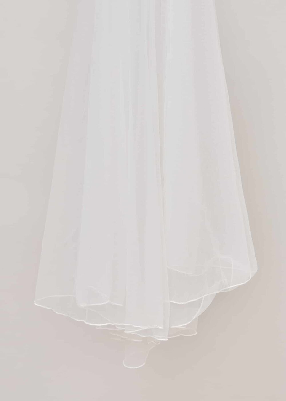 Short Double Tier Veil - Ivory