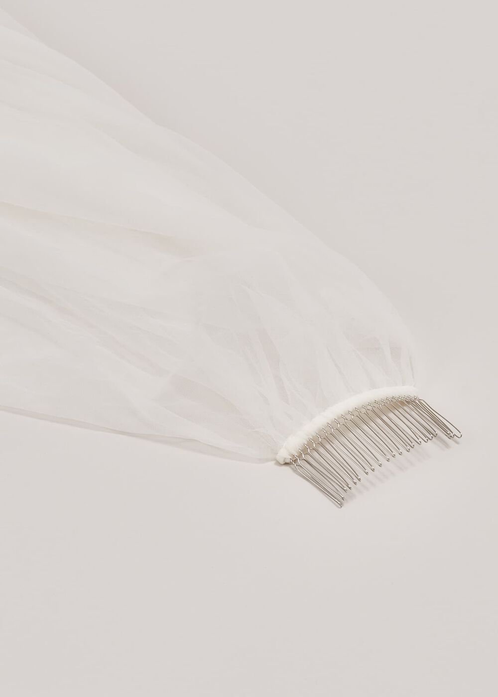 Short Double Tier Veil - Ivory