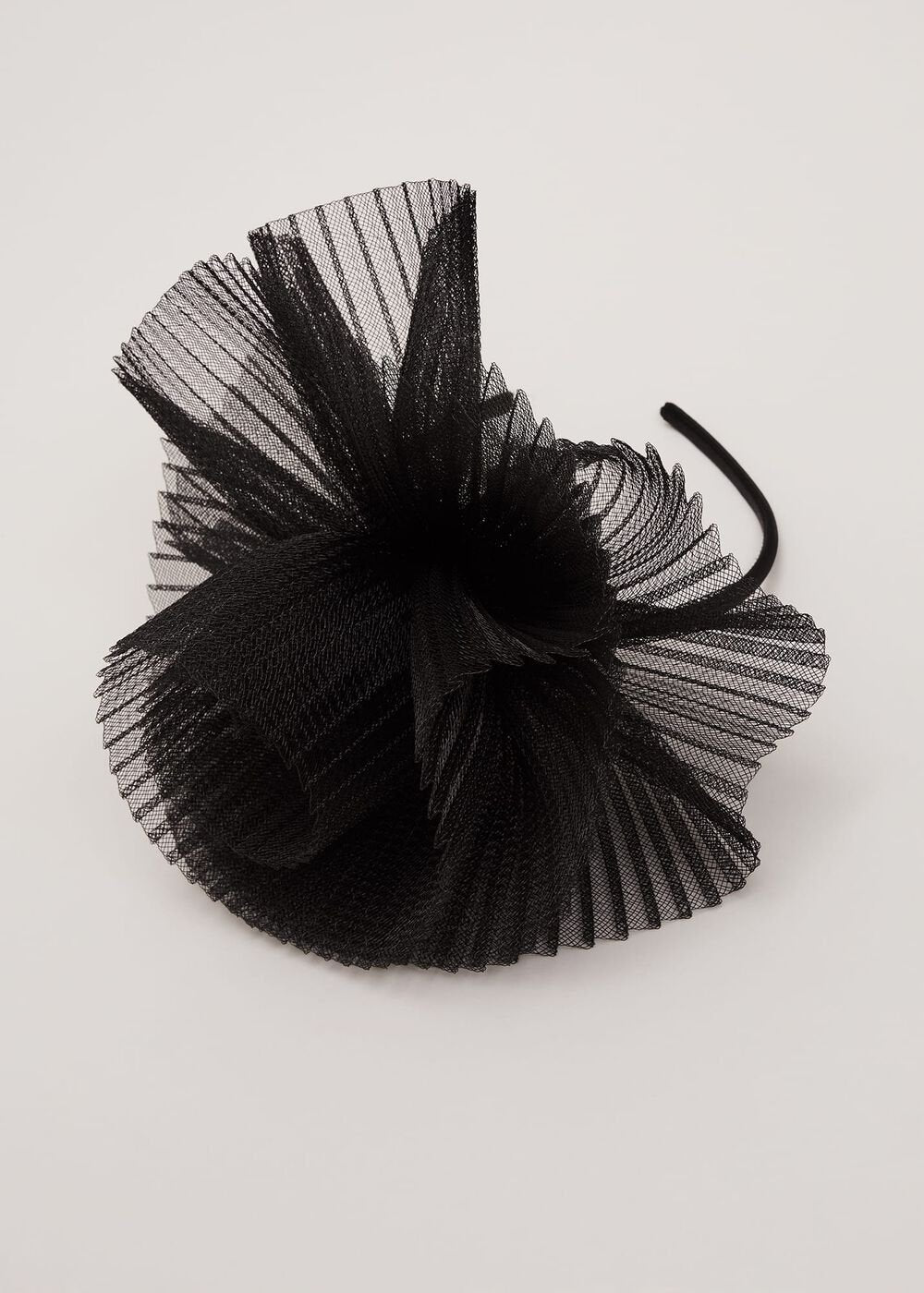 Freeform Flower Headband - Black