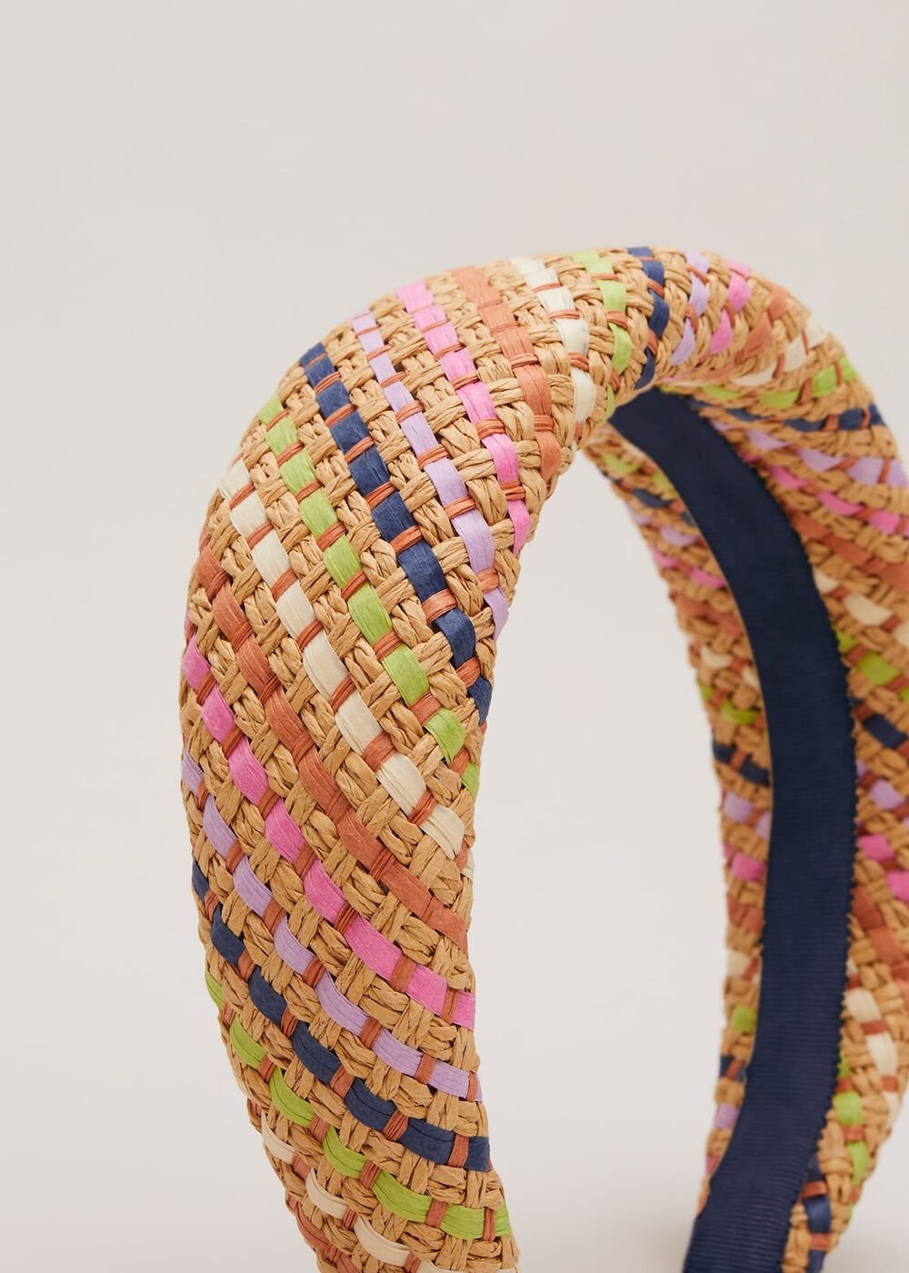 Raffia Headband - Multi-Coloured