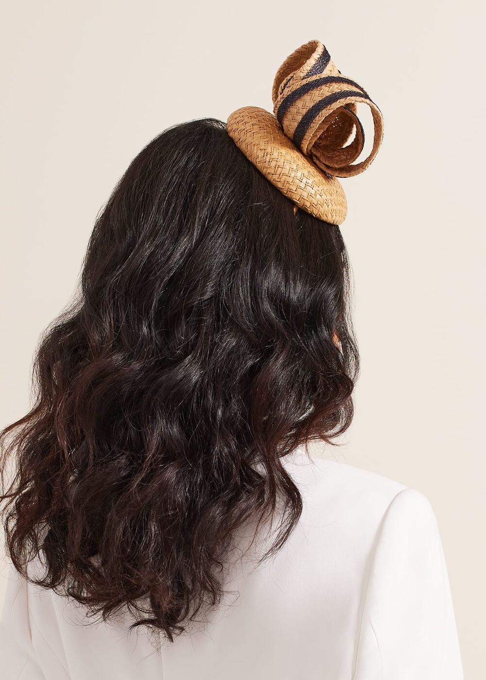 Raffia Twist Pillbox - Natural