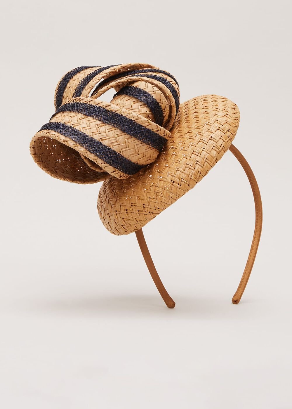 Raffia Twist Pillbox - Natural