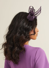 Twist Bow Headband - Purple