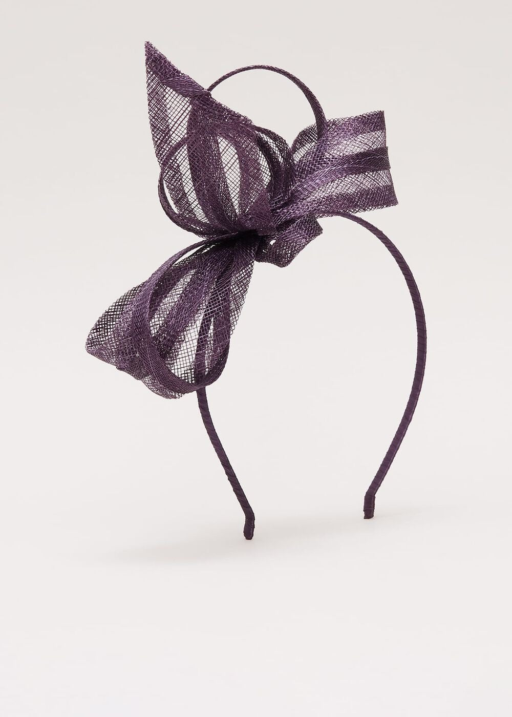 Twist Bow Headband - Purple