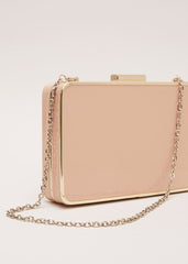 Patent Box Clutch - Pale Pink