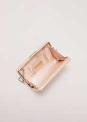 Patent Box Clutch - Pale Pink