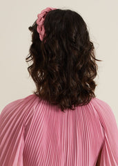 Satin Plaited Headband - Pale Pink