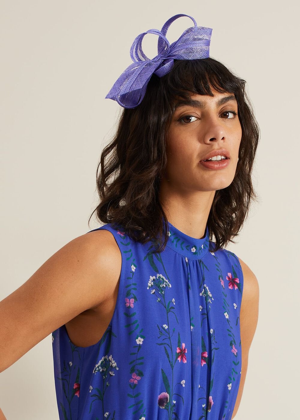 Twist Bow Headband - Blue