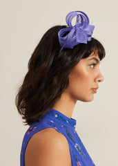 Twist Bow Headband - Blue