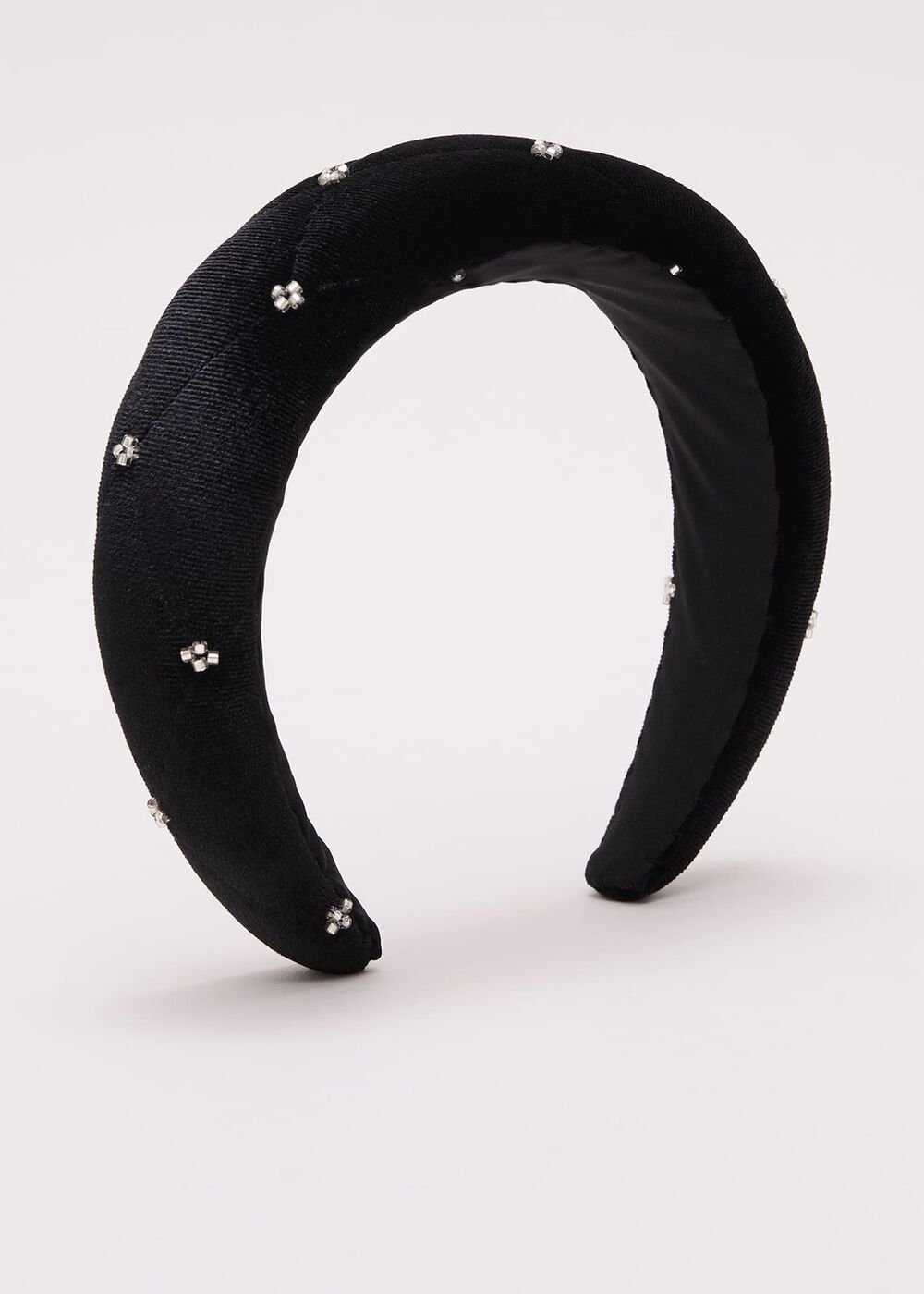 Black Mesh Sparkle Headband - Black