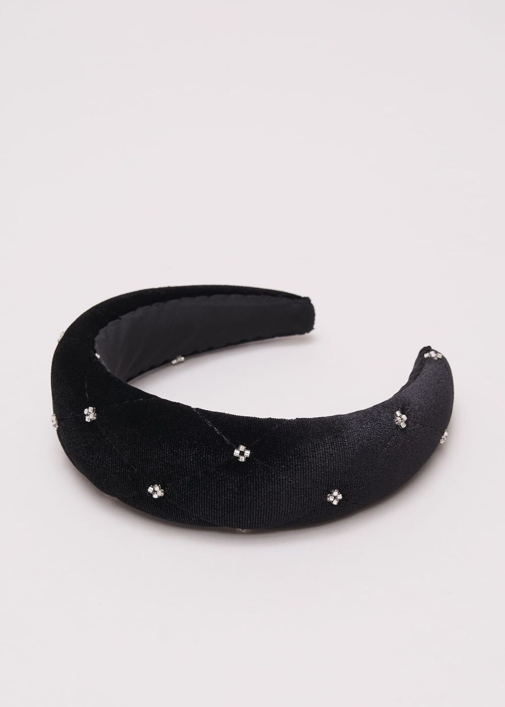 Black Mesh Sparkle Headband - Black