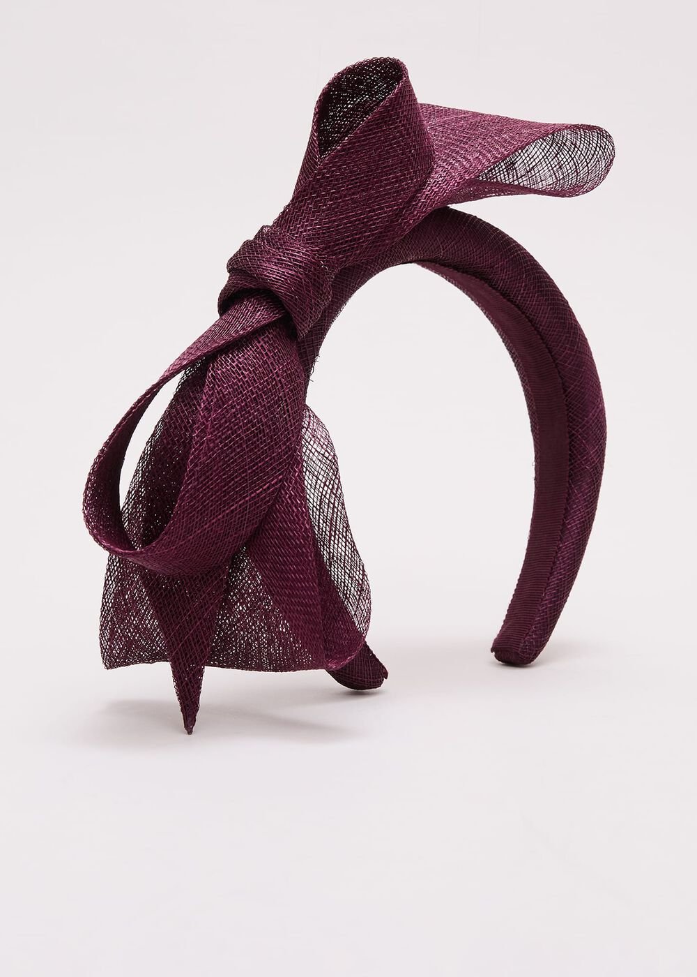 Purple Padded Bow Headband - Purple