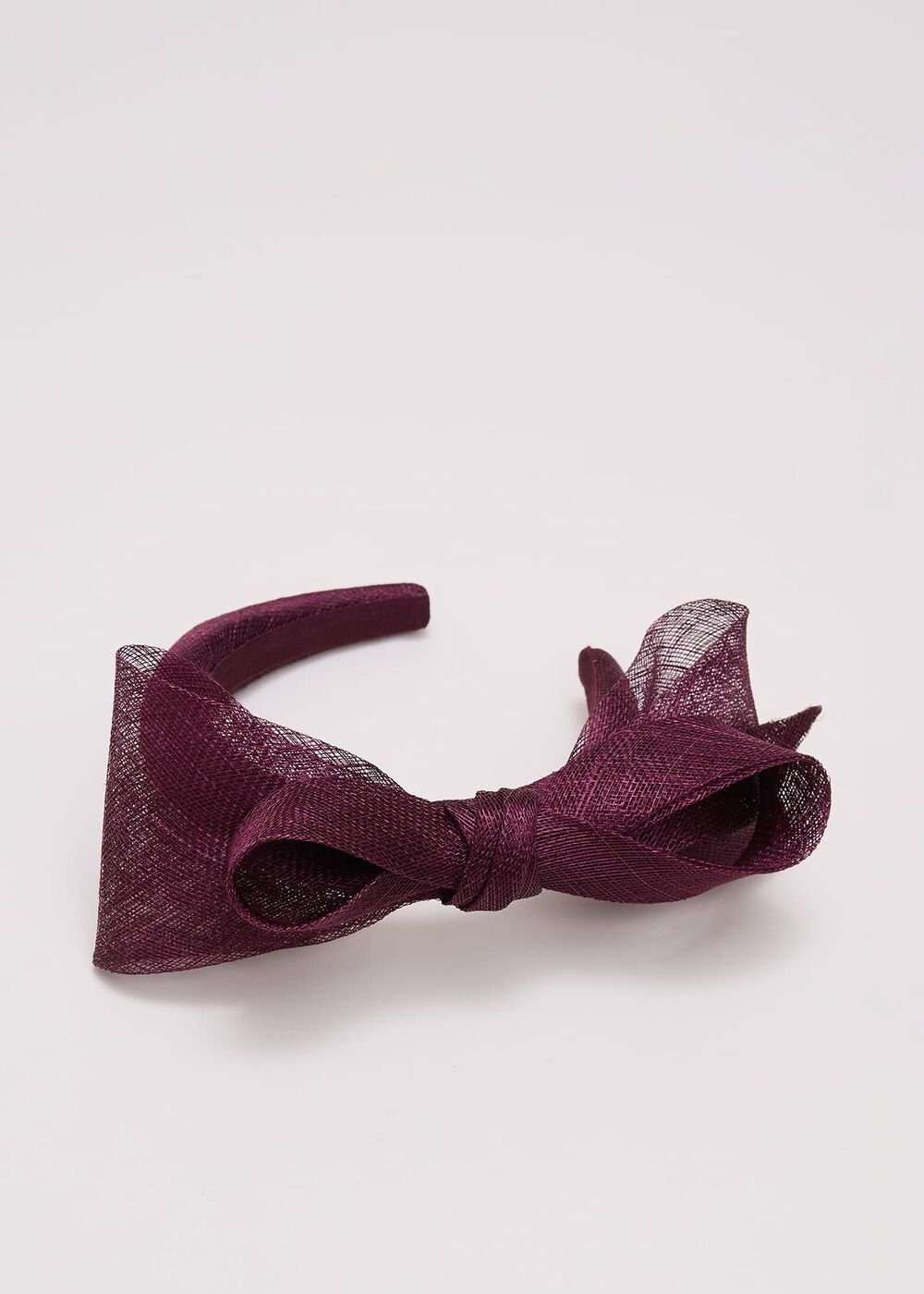 Purple Padded Bow Headband - Purple