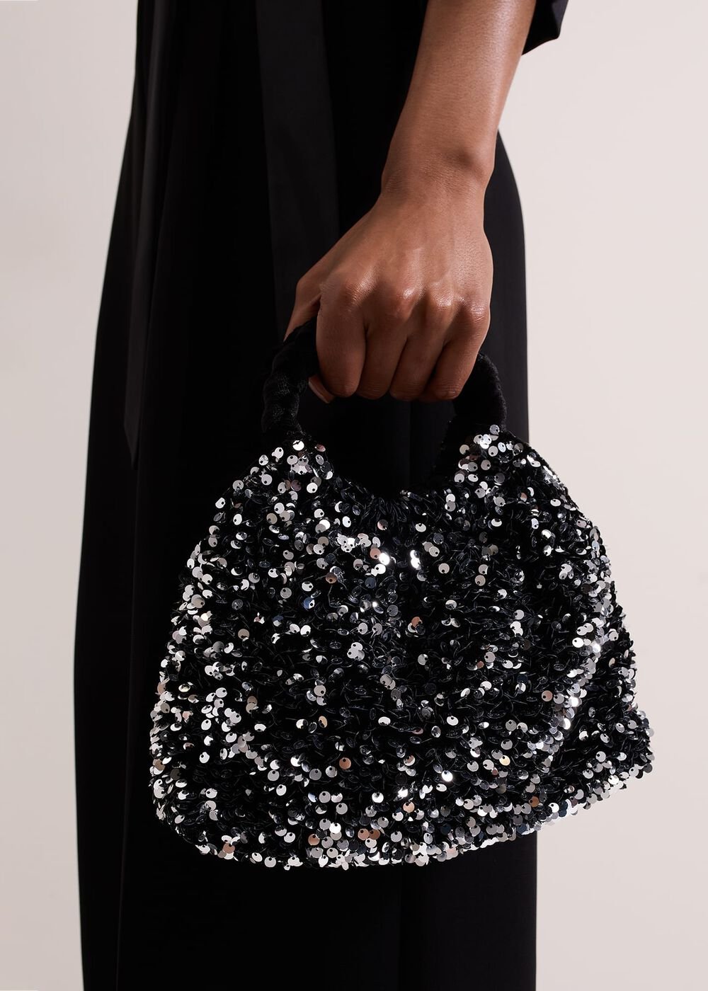 Sequin Twist Handle Mini Grab Bag - Multi-Coloured
