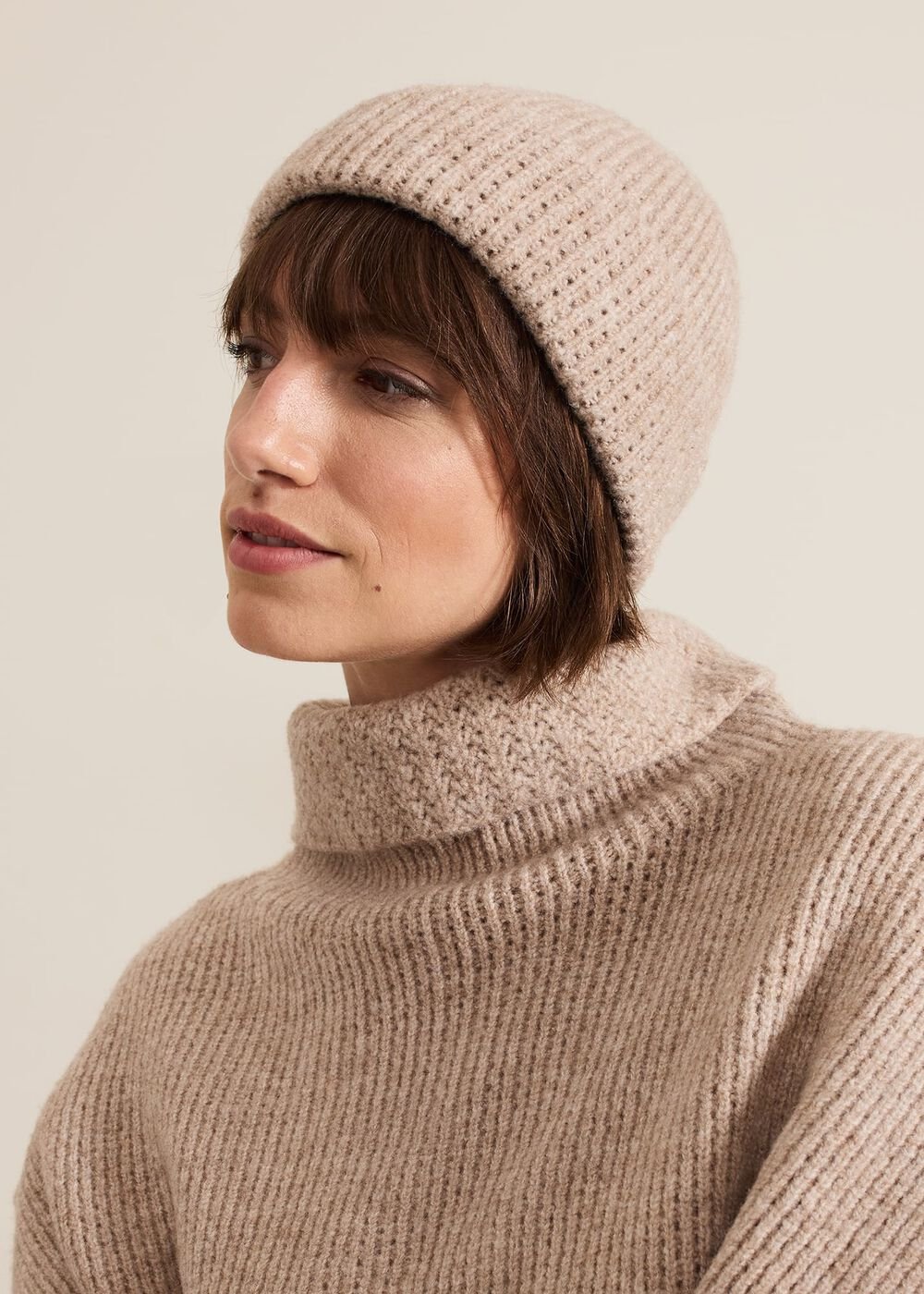 Camel Knitted Beanie - Camel