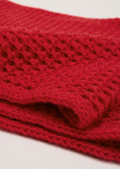 Red Knitted Snood - Red