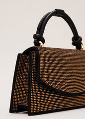 Gold Embellished Mini Tote - Gold