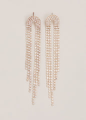 Graduated Sparkle Earring - Gold