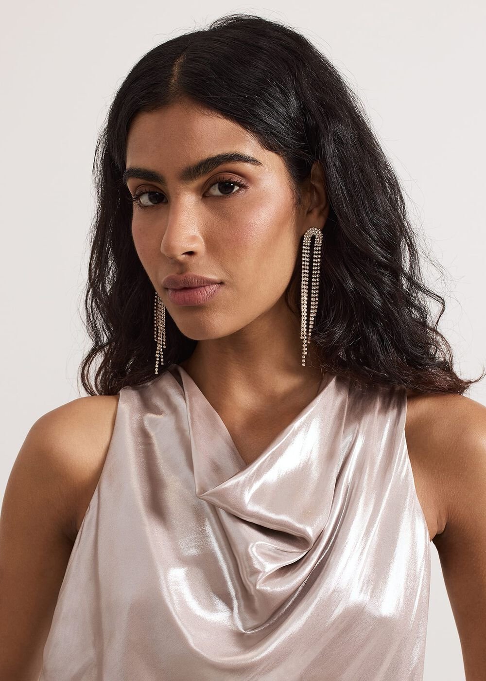 Graduated Sparkle Earring - Gold