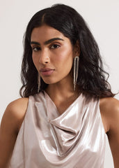 Graduated Sparkle Earring - Gold