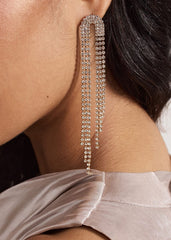 Graduated Sparkle Earring - Gold