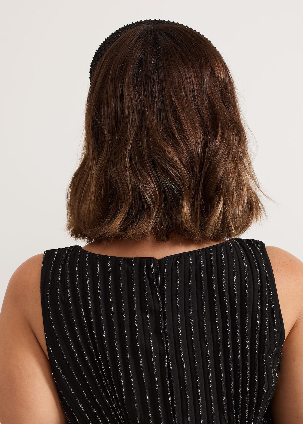 Black Embellished Headband - Black