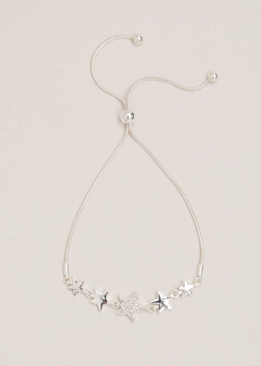 Silver Plated Star Extender Bracelet - Silver