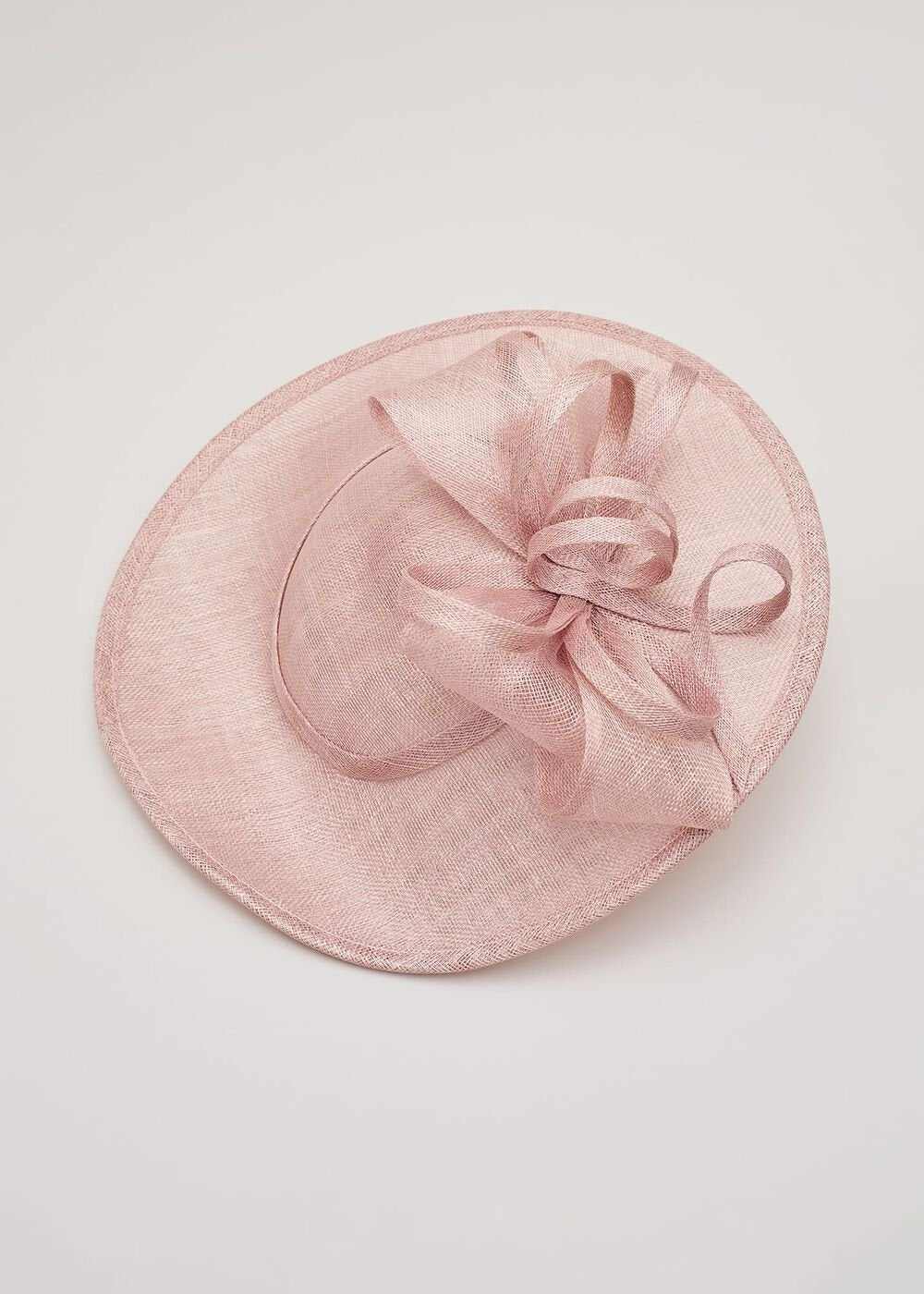 Antique Rose Bow Disc Fascinator - Antique Rose