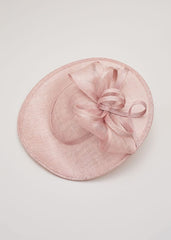 Antique Rose Bow Disc Fascinator - Antique Rose