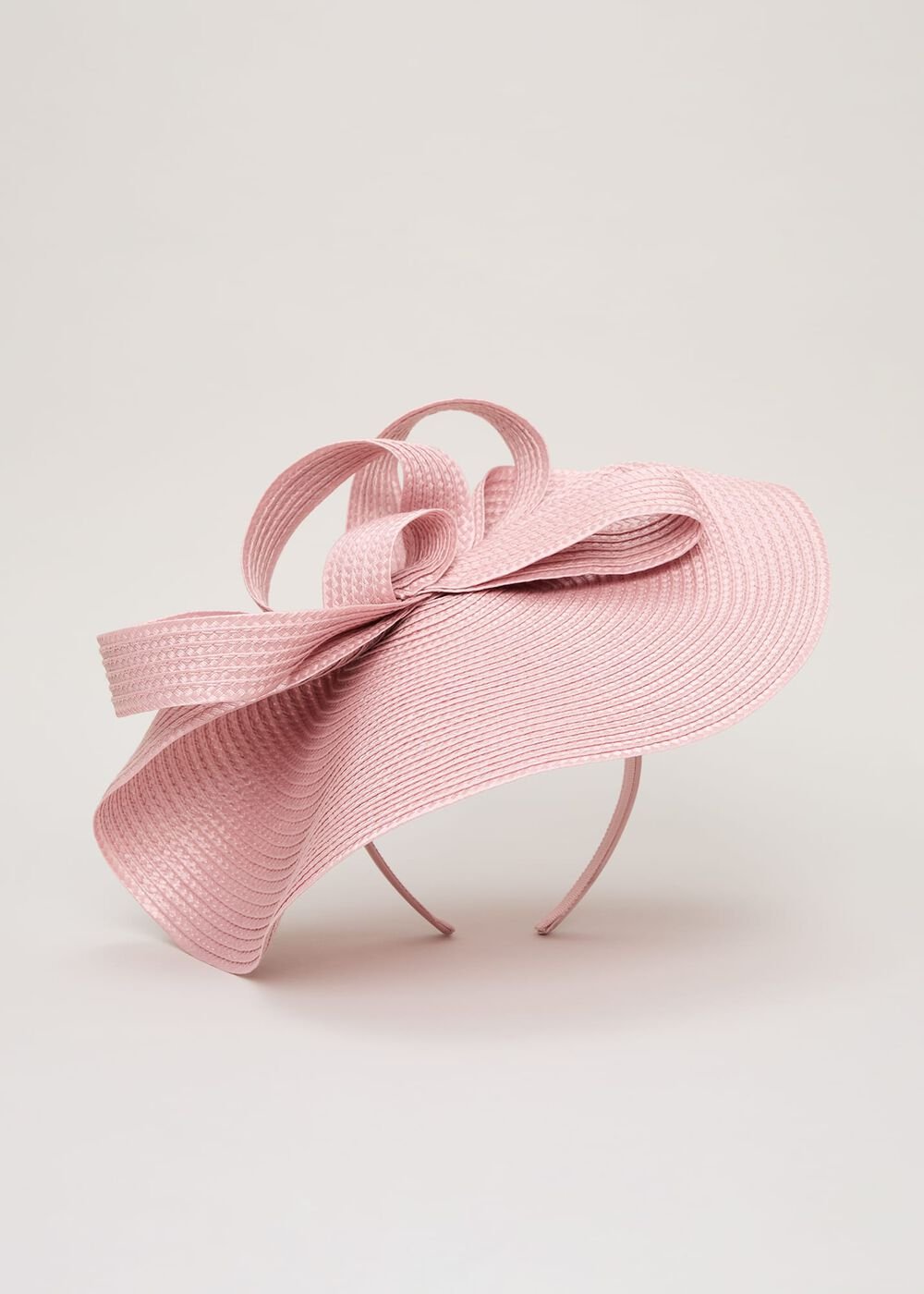 Antique Rose Plait Freeform Fascinator - Antique Rose