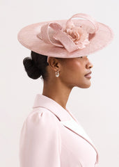 Flower Oval Fascinator - Antique Rose
