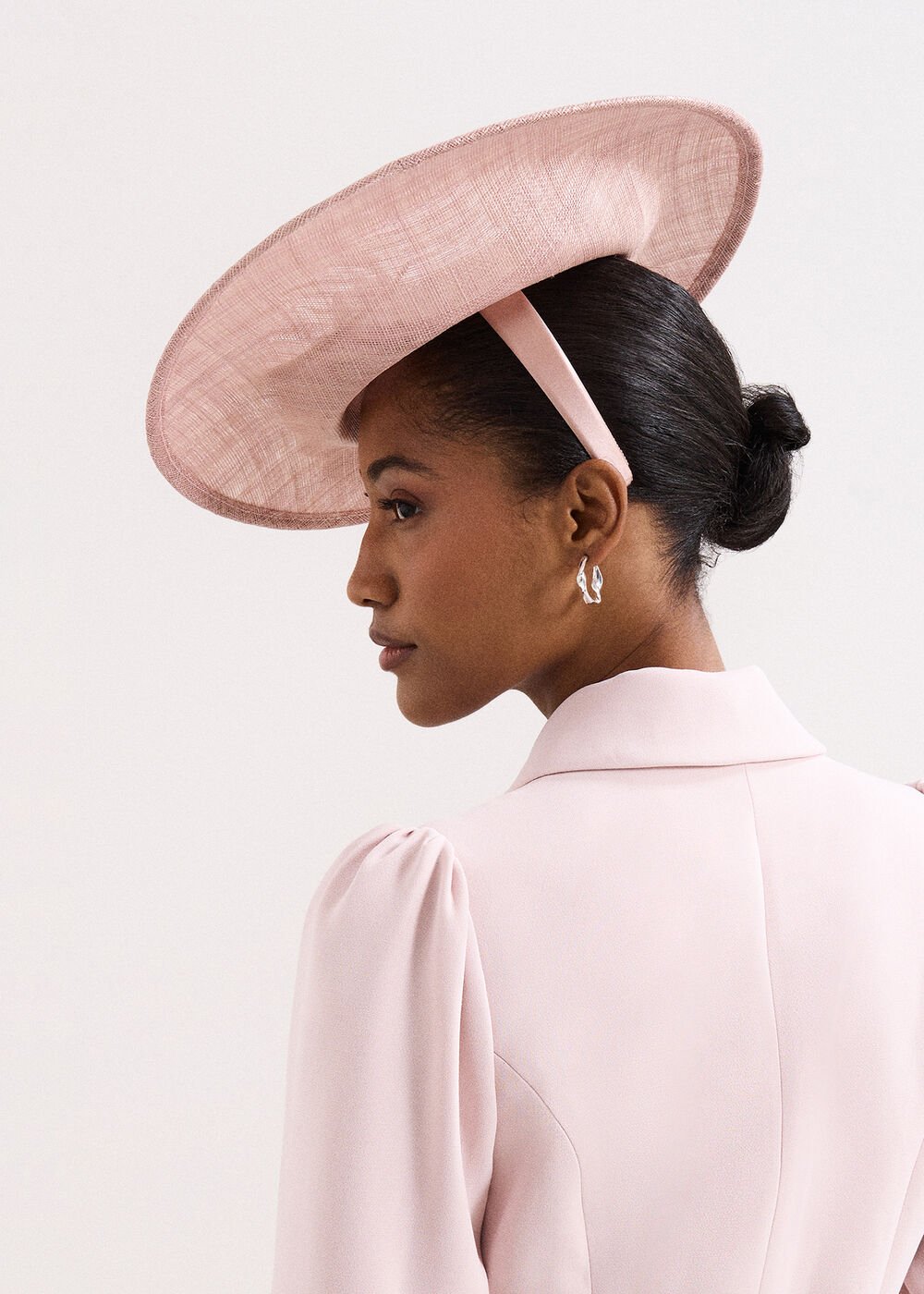 Flower Oval Fascinator - Antique Rose