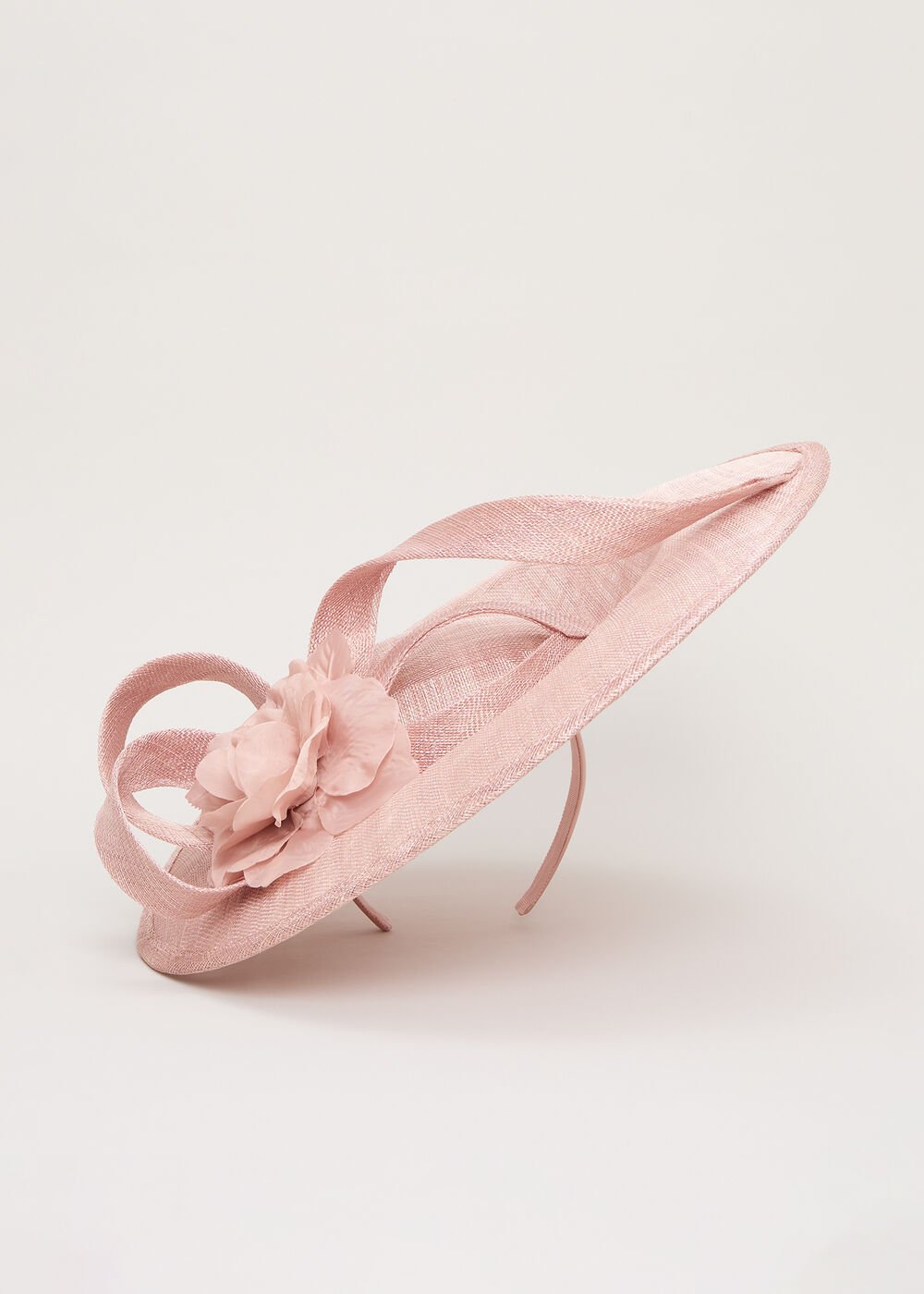 Flower Oval Fascinator - Antique Rose