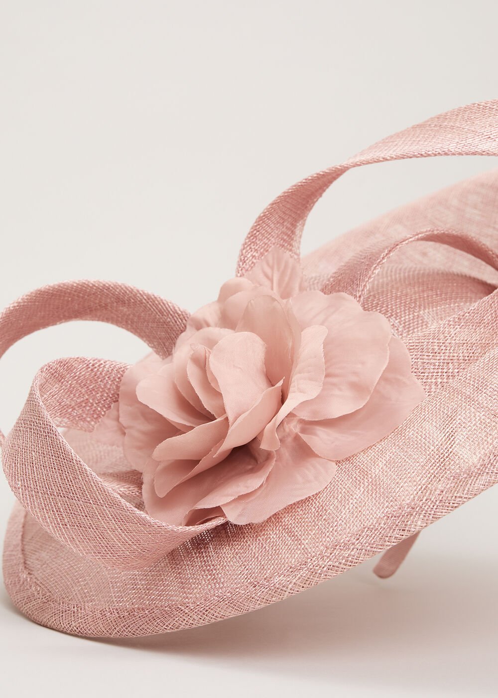 Flower Oval Fascinator - Antique Rose