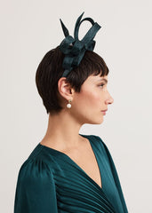 Teal Oversized Bow Headband - Teal