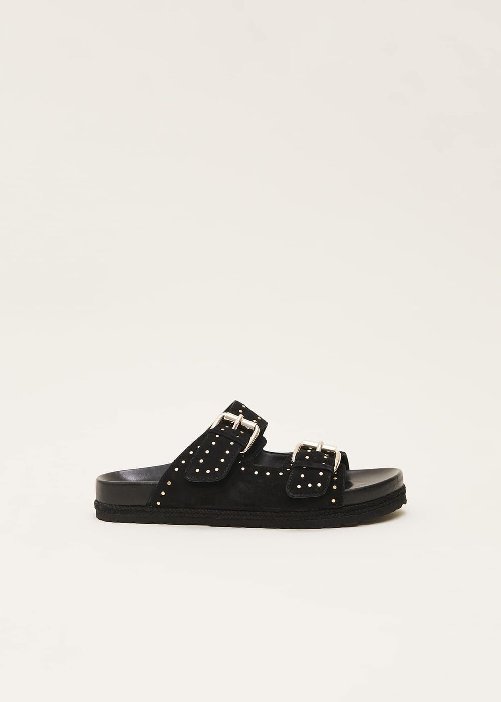 Double Buckle Sandal - Black