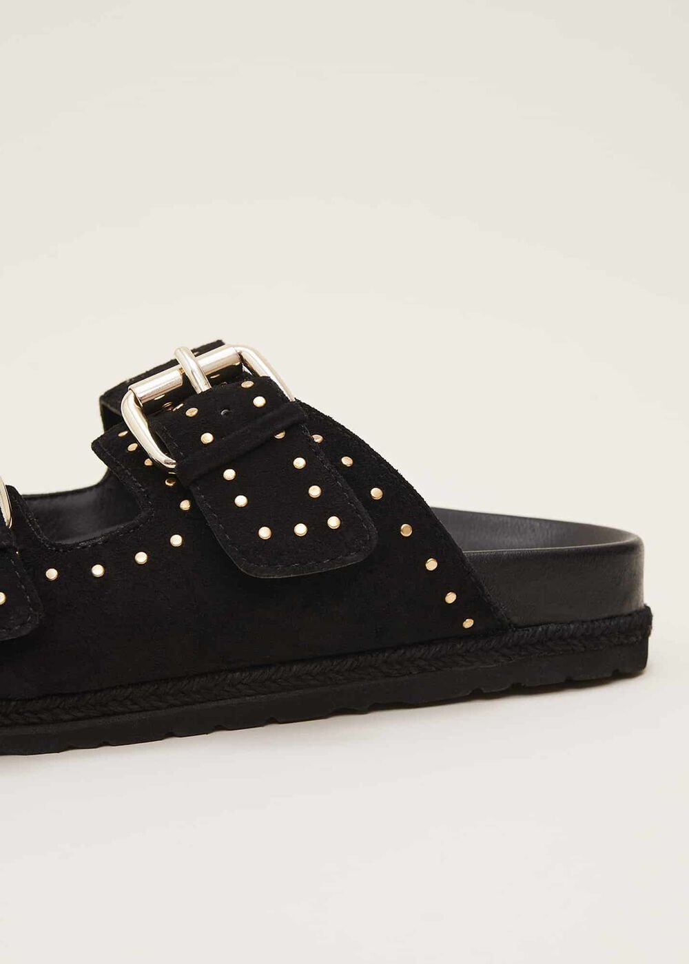 Double Buckle Sandal - Black