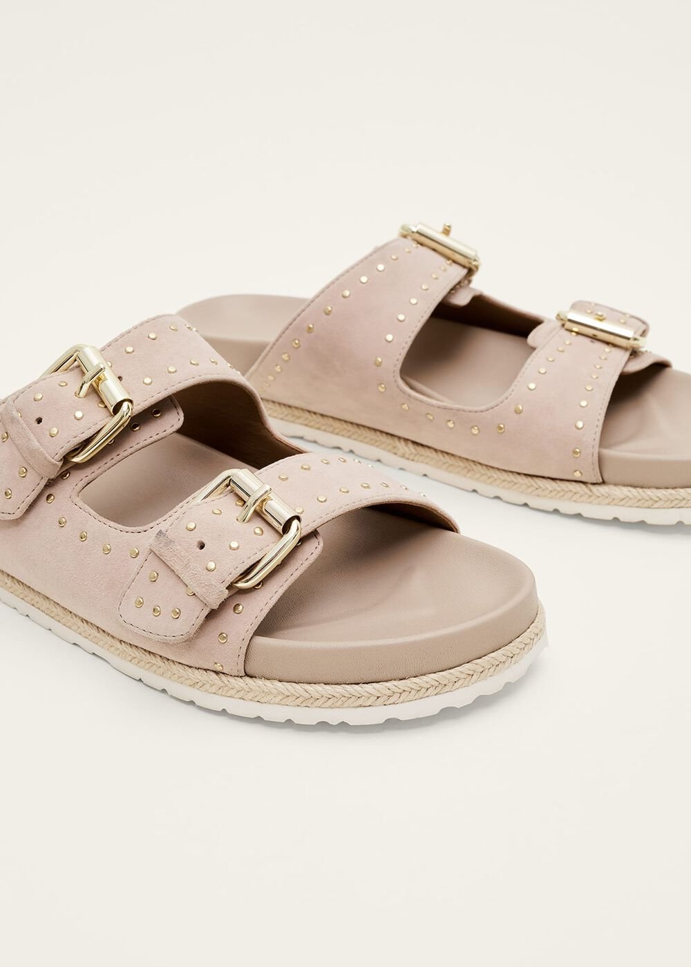 Double Buckle Sandal - Neutral