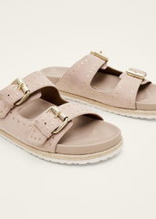 Double Buckle Sandal - Neutral